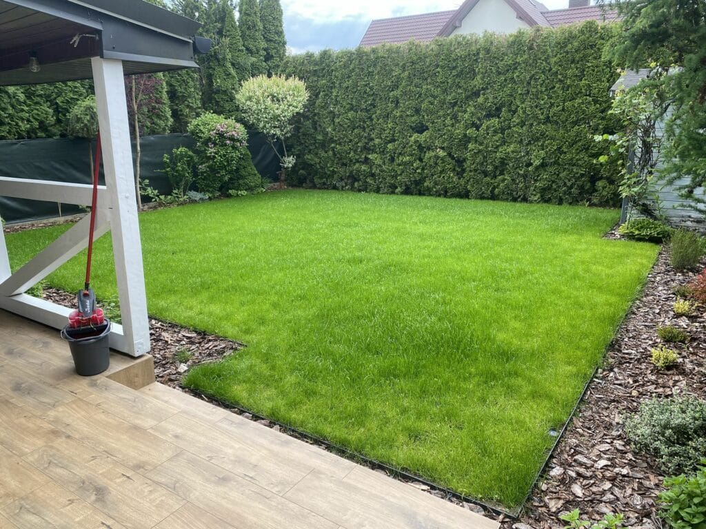 Realizacja systemu nawadniania w ogrodzie, Wieliszew